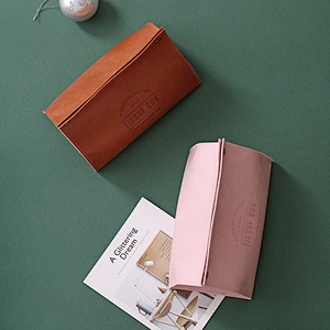 Wollet Nordic Creative Home Multicolor Tissue Box Household Leather Pumping Box