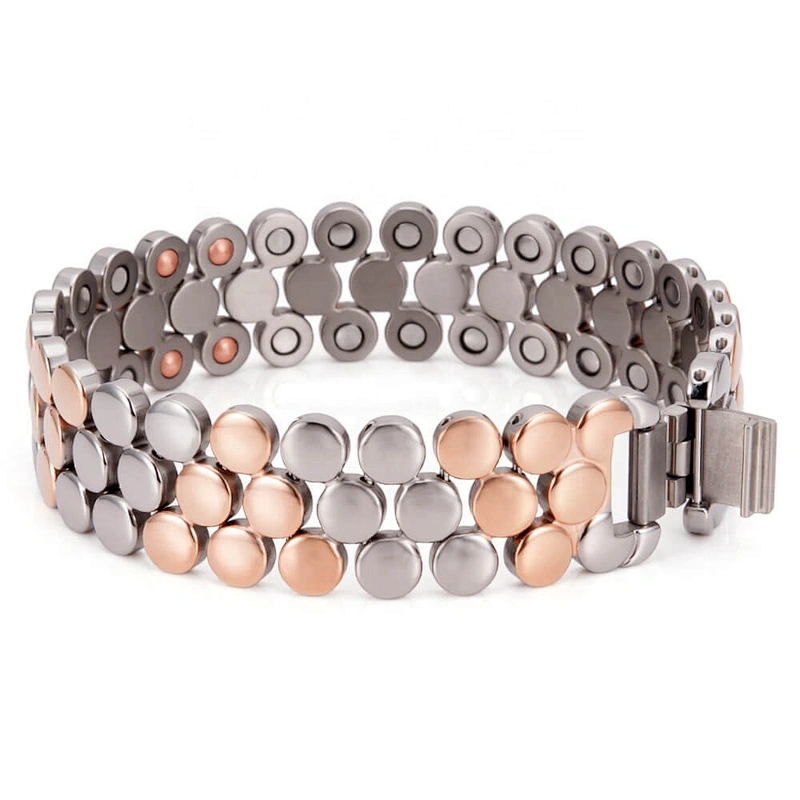 Wollet Bio Energy Magnetic Titanium Lifetrons Health Bracelet For Men