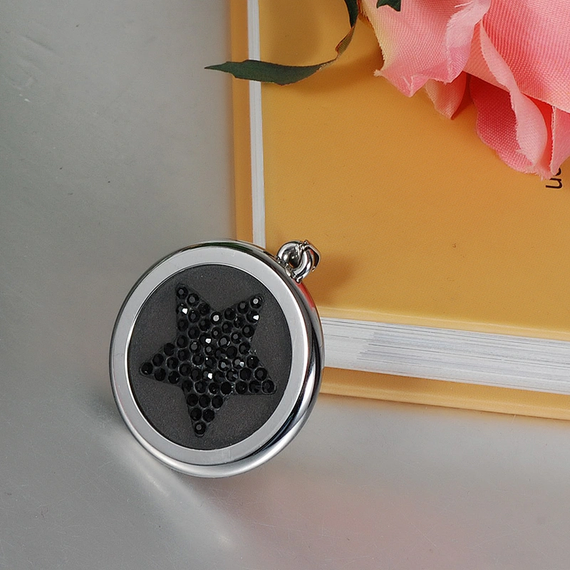 Healthy Fashion Round CZ Stone Scalar Energy Pendant in stainless steel jewelry