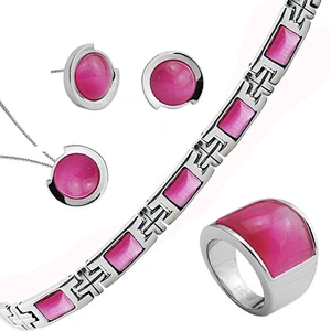 2014 New Design women colorful cat eye Stainless Steel fashion costume jewelry made in china