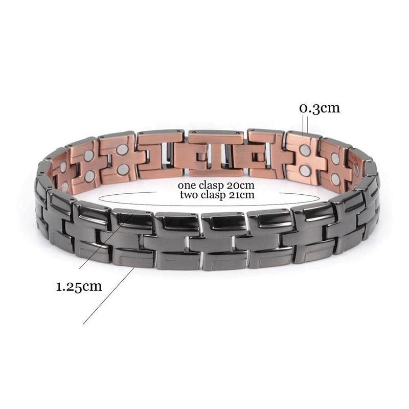 Wollet Copper Energy Blood Pressure Control Wellness Health Healing Bio Magnetic Therapy Bracelet For Men