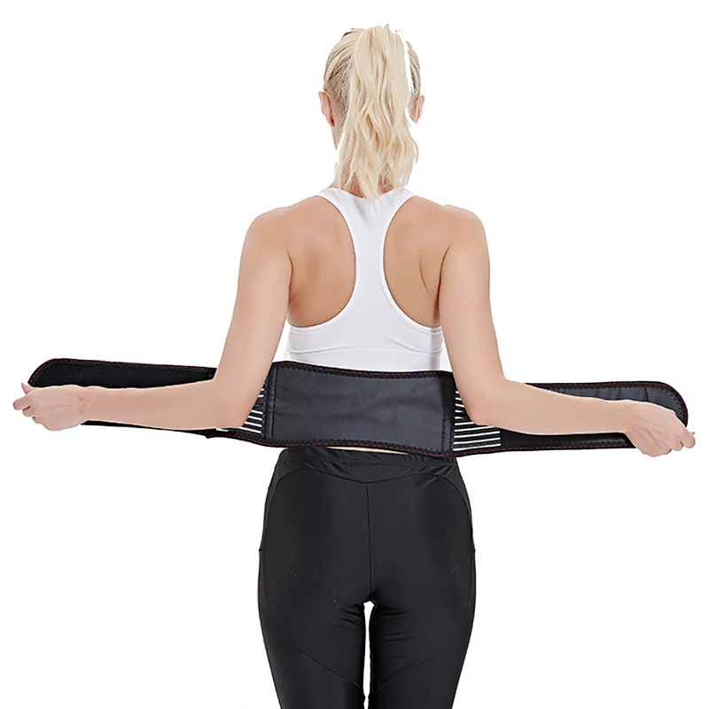 Wollet Removable Adjustable Pain Relief Back Waist Tourmaline Belt Self-heating Magnetic Therapy Belt