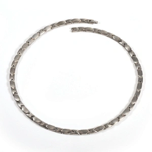 Wollet Fashion High Polish Health Energy Power Bio Magnetic Titanium Necklace