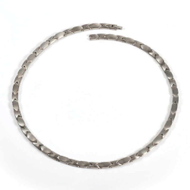 Wollet Fashion High Polish Health Energy Power Bio Magnetic Titanium Necklace