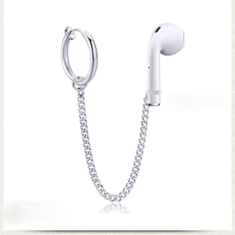 Wollet Sports wireless headset anti-lost stainless steel earrings
