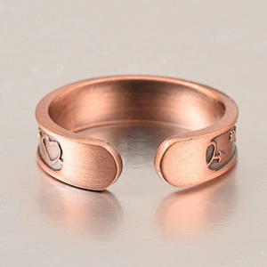 Wollet Magnetic Copper Ring Arthritis Women Pure Copper Rings for Women Adjustable Health with 3PCS Magnets