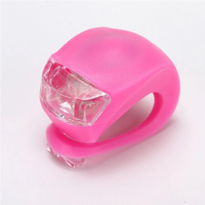 Wollet Silicone LED Scooter Front Light Warning Light Bicycle Frog Helmet Riding Tail Light