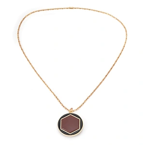 Wollet Health Negative ion Energy Lava Stone Pendant with Muslim