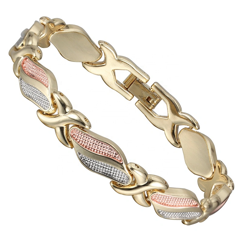 Wollet Fashion Bio Magnetic Three Colors Metal Energy Bracelet