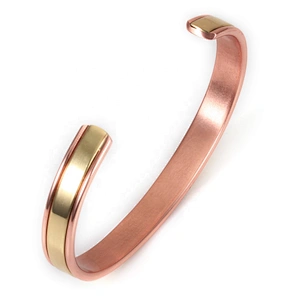 Wollet Healthy Double Color 99.95% Copper Bio Magnetic Bangle