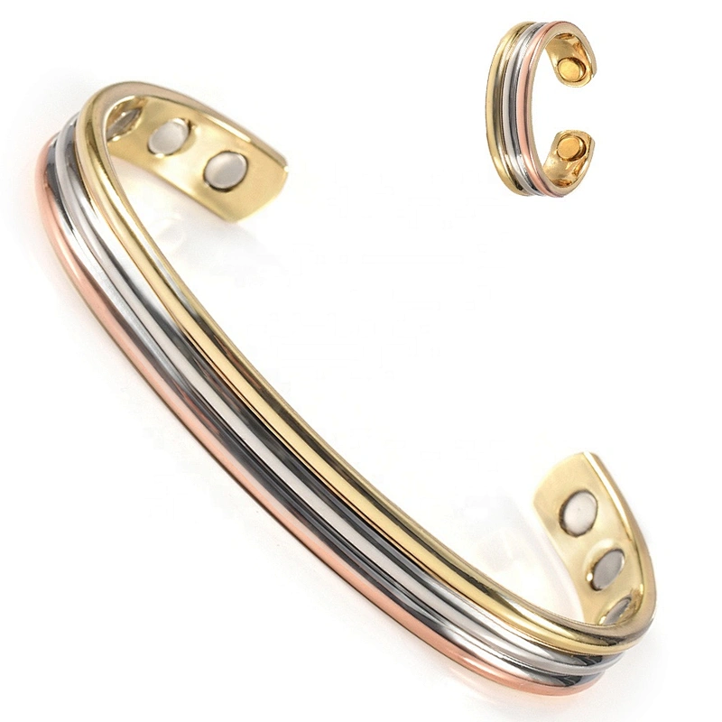 Wollet Healthy Energy Japanese Bio Magnetic Copper Healing Bracelet Copper Jewelry