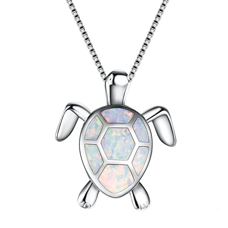 Wollet Hot Selling Wholesale Accessories Crystal Wedding Pendant Jewelry Ocean Heart Turtle Necklace