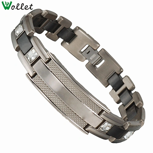 wollet new ceramic stainless steel bio power bracelet for sale