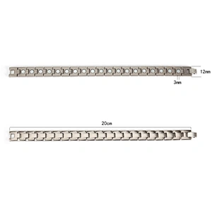 Wollet Classic Strong Magnetic Neodymium Magnet Titanium Energy Bracelet