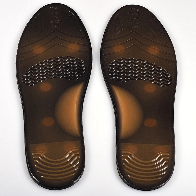 natural blue rubber magnetic foot massage insole