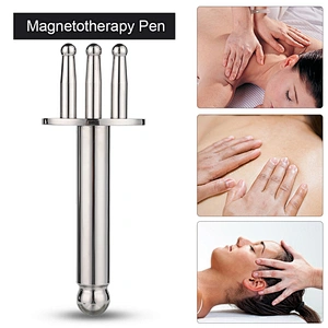Wollet Natural 4000 Gauss Super Strong Meridian Points Massage Lymphatic Acid Drainage Therapy Magnetic Fork Massager