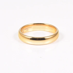Wollet 2018 new Fashion Couple Wedding Gold Plated Tungsten Ring