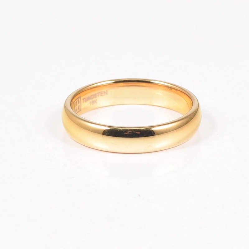 Wollet 2018 new Fashion Couple Wedding Gold Plated Tungsten Ring