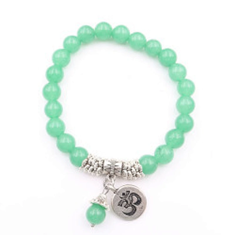 Wollet 8MM Fashion Brand Luxury Natural Stone Healing Crystal Stretch Beaded Bracelet Women Men Handmade Gemstone Round Bracelet