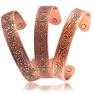 Wollet Healthy Energy Japanese Bio Magnetic Copper Healing Bracelet Copper Jewelry