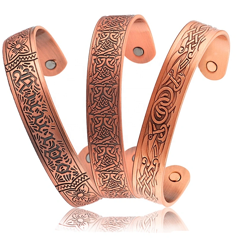 Wollet Healthy Energy Japanese Bio Magnetic Copper Healing Bracelet Copper Jewelry