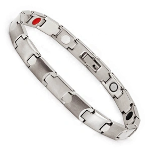 Wollet Stainless Steel Or Titanium Bio Magnetic Fir 4 In 1 5 In 1 Health Bracelet
