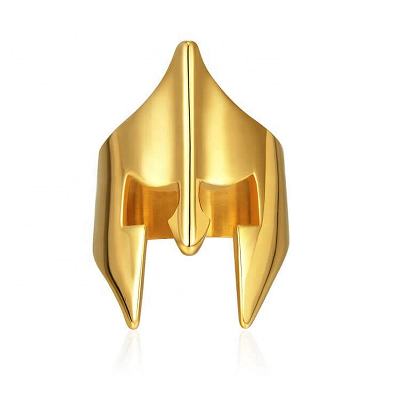 Shenzhen CZ Stone Gold Plating Cluster Stainless Steel Ring High End Mens Jewelry