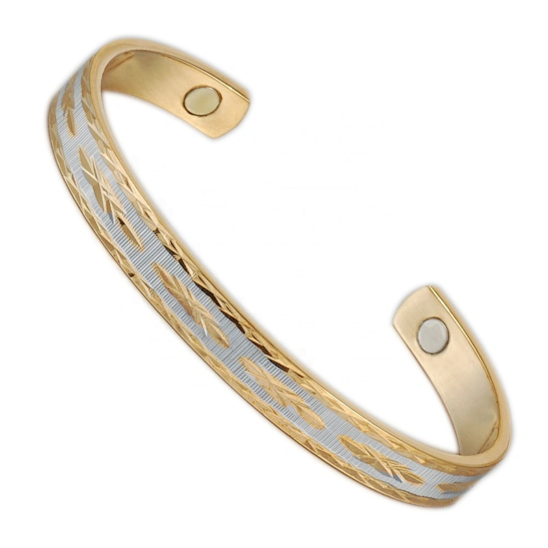 Wollet Mens Pure Copper Bangle  Arthritis Pain Relief Therapy Healthy Copper Magnetic Bracelet