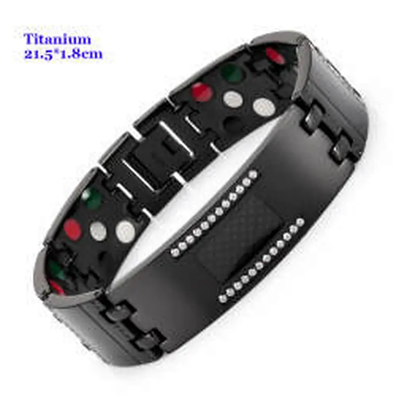 Wollet Stainless Steel Or Titanium Bio Magnetic Fir 4 In 1 5 In 1 Health Bracelet