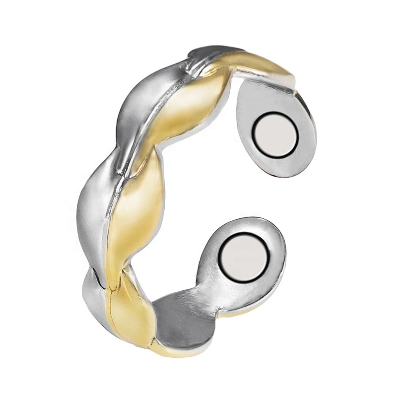 Wollet Magnetic Copper Ring Arthritis Women Pure Copper Rings for Women Adjustable Health with 3PCS Magnets