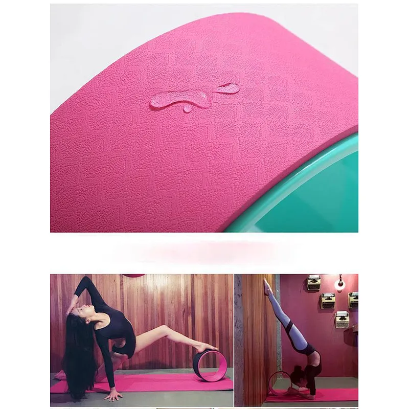 Wollet Sport Yoga Wheel Pilates Ring Durable Yoga Balance Wheel Accessory Increase Flexibility Ideal Back Stretcher