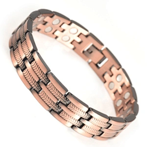 Wollet Wholesale Health Energy Bio Magnetic Copper Healing Bracelet For Men