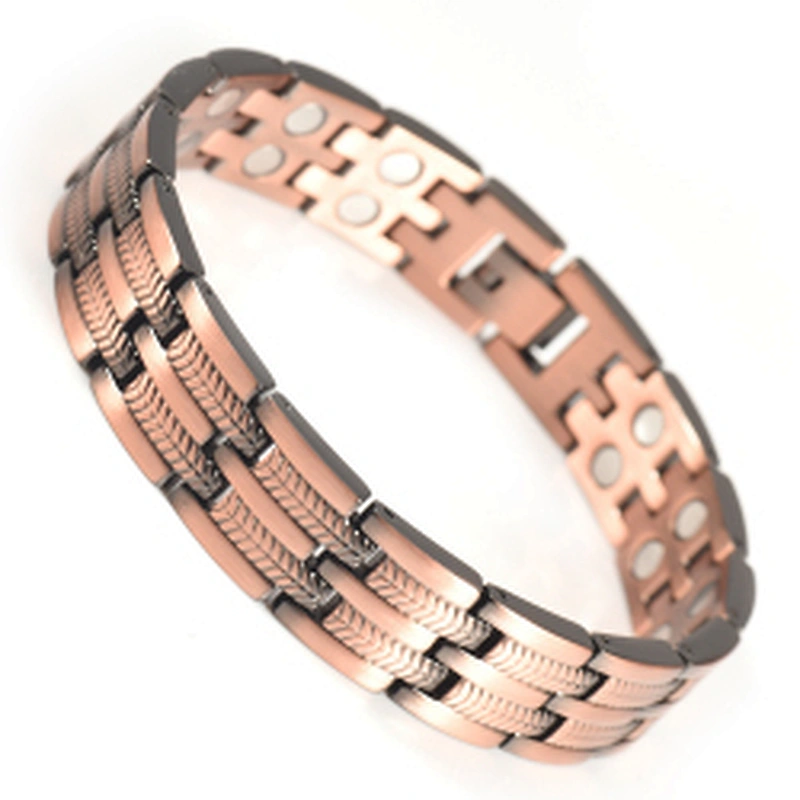 Wollet Wholesale Health Energy Bio Magnetic Copper Healing Bracelet For Men