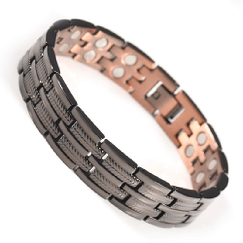 Wollet Wholesale Health Energy Bio Magnetic Copper Healing Bracelet For Men