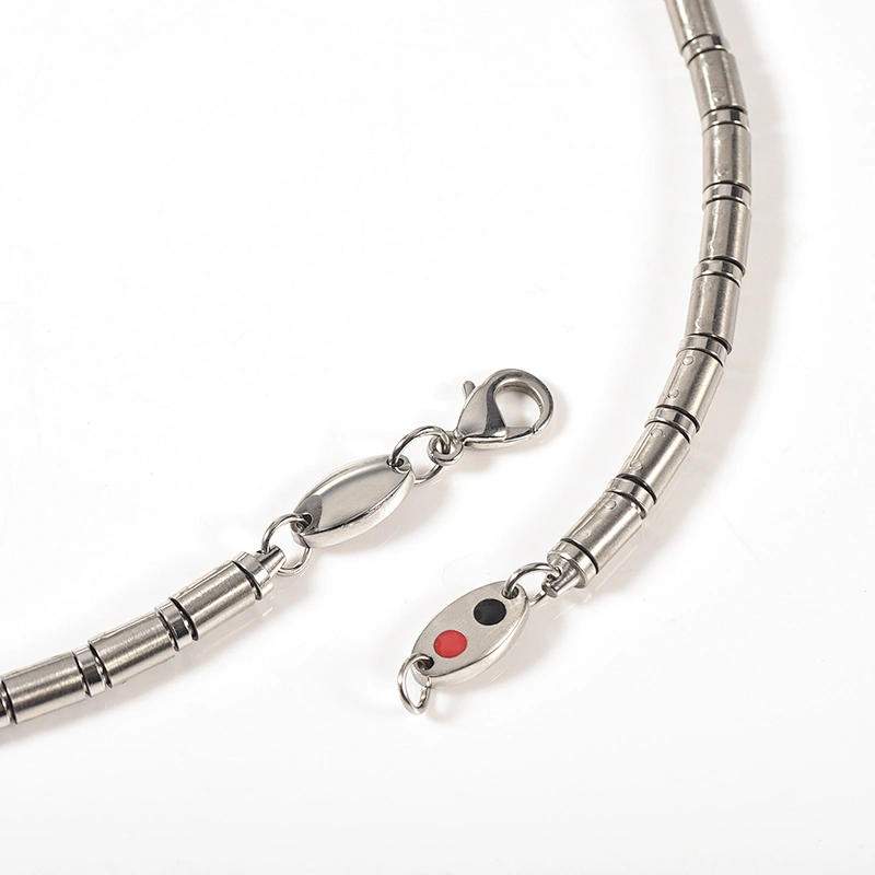 Wollet Health Energy Power Infrared Germanium Powder Stainless Steel Necklace