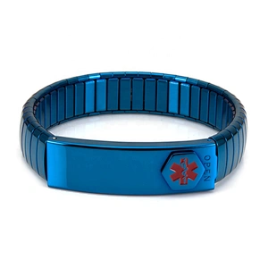 Wollet New Design Flexible Stainless Steel Magnetic Therapy Elastic Bracelet for Women and Girls