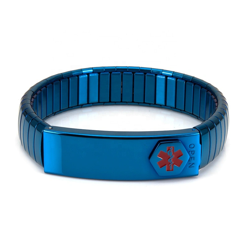 Wollet New Design Flexible Stainless Steel Magnetic Therapy Elastic Bracelet for Women and Girls