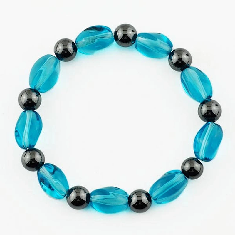 Health Benefits infrared germanium handmade beaded hematite kids gps bracelet