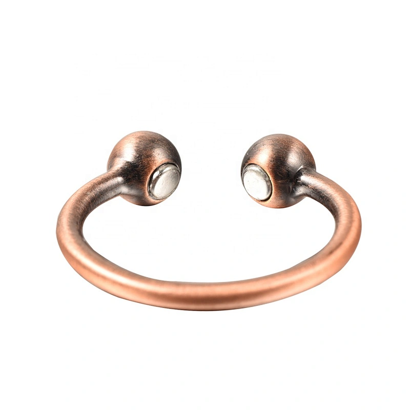 Wollet Magnetic Copper Ring Arthritis Women Pure Copper Rings for Women Adjustable Health with 3PCS Magnets
