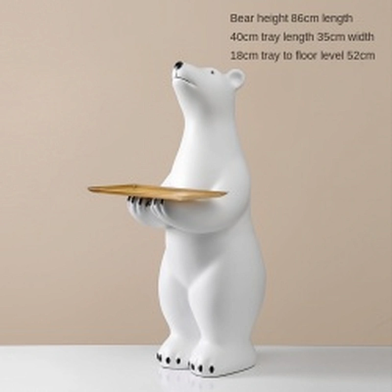 Wollet Polar Bear Floor Storage Tray Home Decoration
