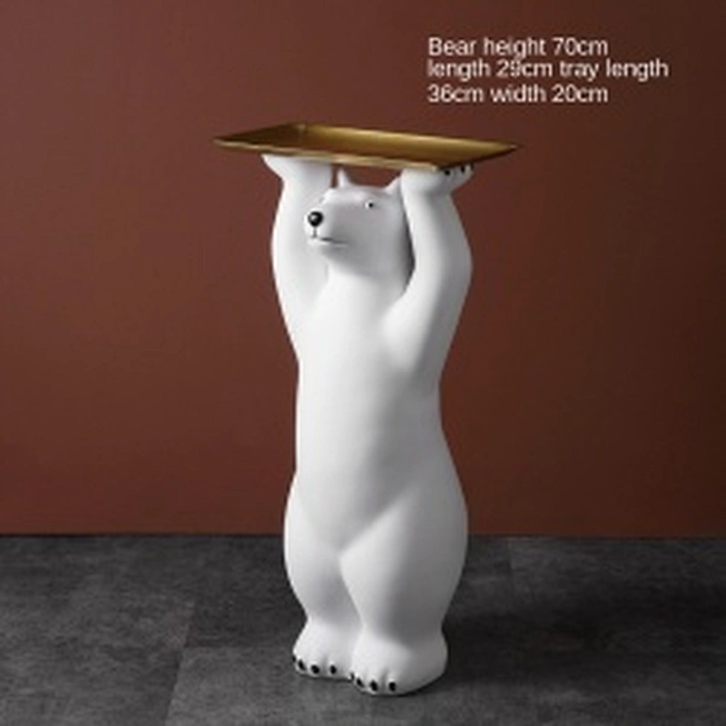Wollet Polar Bear Floor Storage Tray Home Decoration