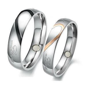 Couple Silver Engagement Rings