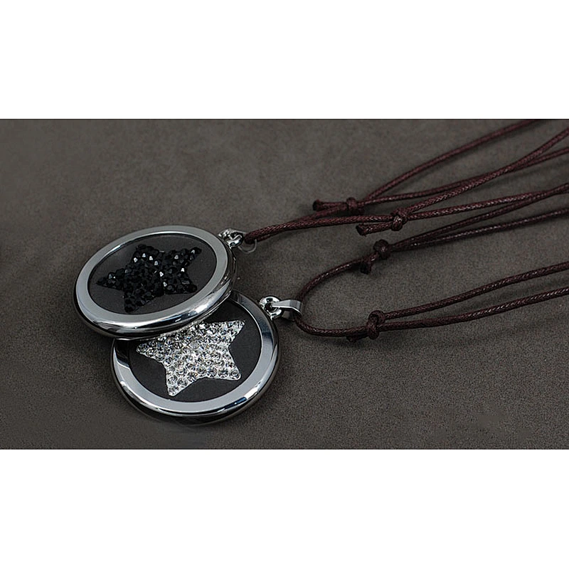 Healthy Fashion Round CZ Stone Scalar Energy Pendant in stainless steel jewelry