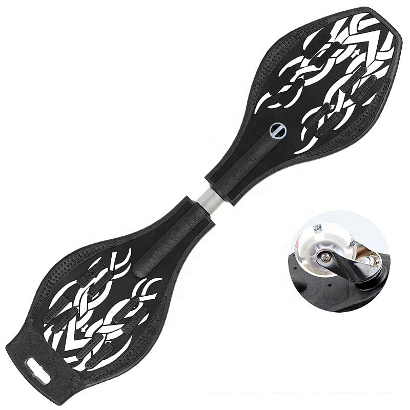 Wollet Beginner skateboarding teenagers swing two-wheeled dragon twisting skateboard