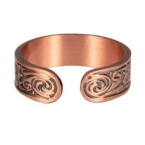 Wollet Magnetic Copper Ring Arthritis Women Pure Copper Rings for Women Adjustable Health with 3PCS Magnets
