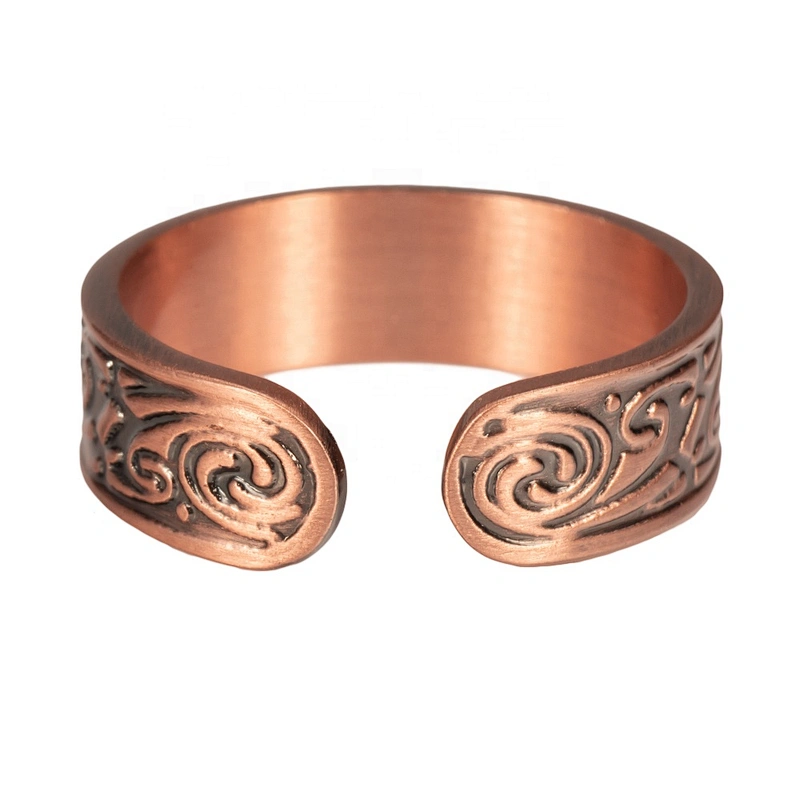 Wollet Magnetic Copper Ring Arthritis Women Pure Copper Rings for Women Adjustable Health with 3PCS Magnets