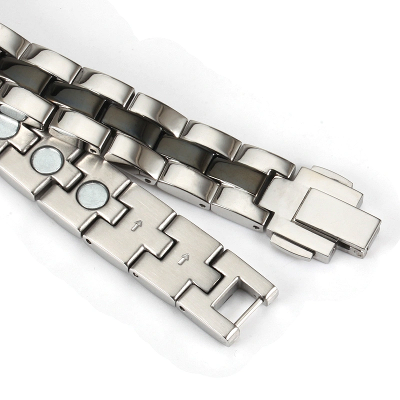 Wollet Health 2500 Gauss Strong Magnetic Neodymium Magnet Titanium Energy Bracelet