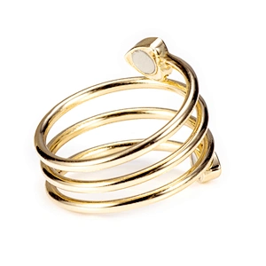 Wollet Magnetic Copper Ring Arthritis Women Pure Copper Rings for Women Adjustable Health with 3PCS Magnets