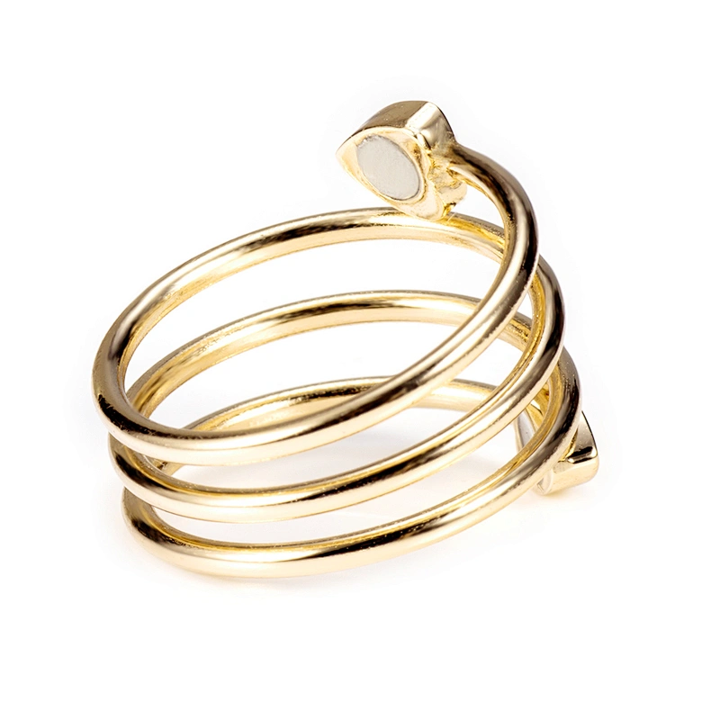 Wollet Magnetic Copper Ring Arthritis Women Pure Copper Rings for Women Adjustable Health with 3PCS Magnets