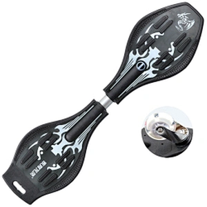 Wollet Beginner skateboarding teenagers swing two-wheeled dragon twisting skateboard